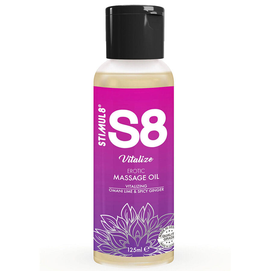 STIMUL8 - S8 VITALIZE LIME MASSAGE OIL 125 ML