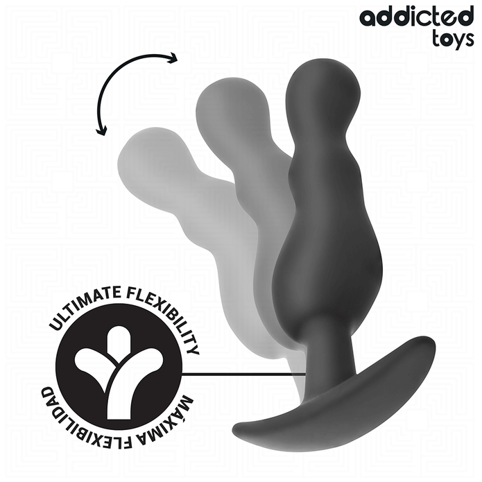 ADDICTED TOYS - SATS MED 3 ANALPLUGGAR I SILIKON MODELL 1