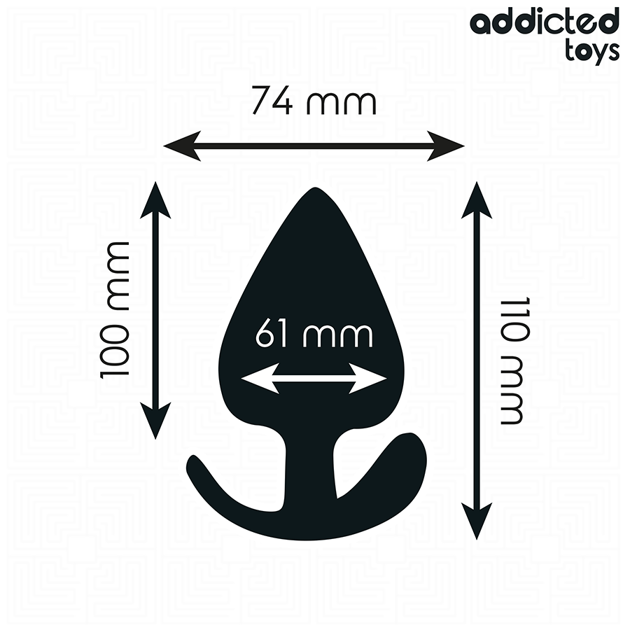 ADDICTED TOYS - Silikoninen anaalitappi XXL, 11 cm