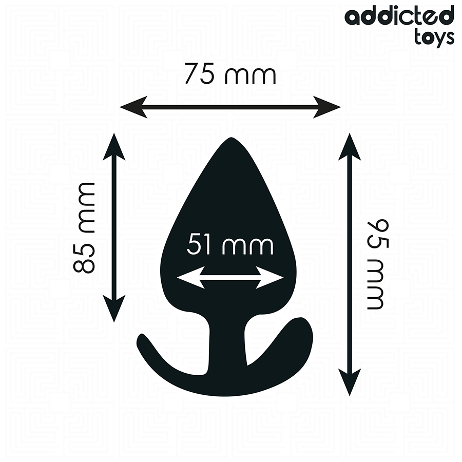 ADDICTED TOYS - XL koko silikoninen anaalitappi 9,5 cm