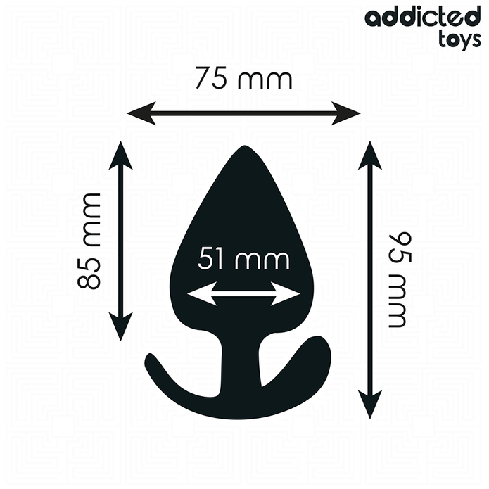ADDICTED TOYS - XL koko silikoninen anaalitappi 9,5 cm