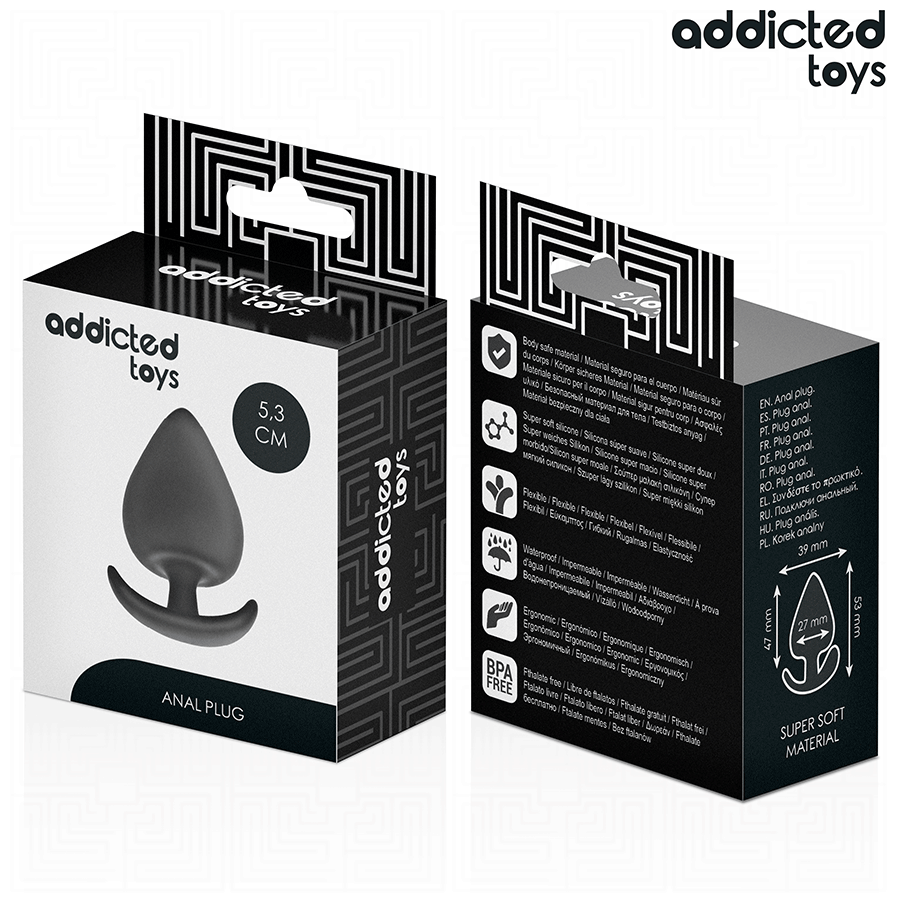 ADDICTED TOYS - Silikoninen anaalitappi koko S 5,3 cm