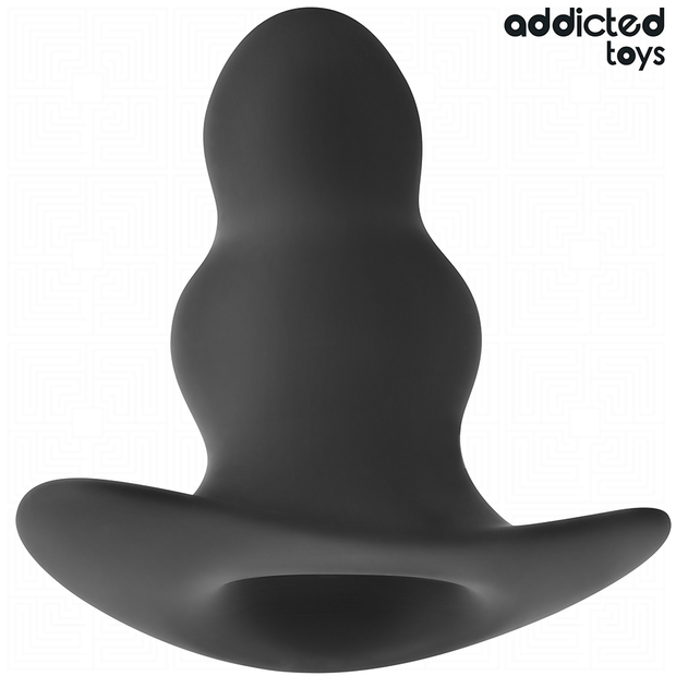 ADDICTED TOYS - KÖNSÖPPNINGSPLUGG IHÅLIG SILIKON STORLEK L 11,1 CM
