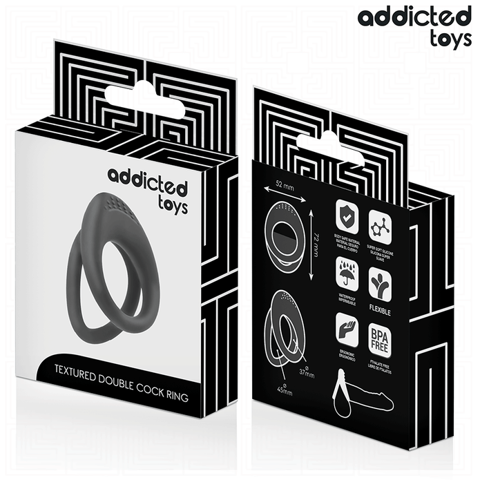 ADDICTED TOYS - DOUBLE TEXTURED PENIS RING