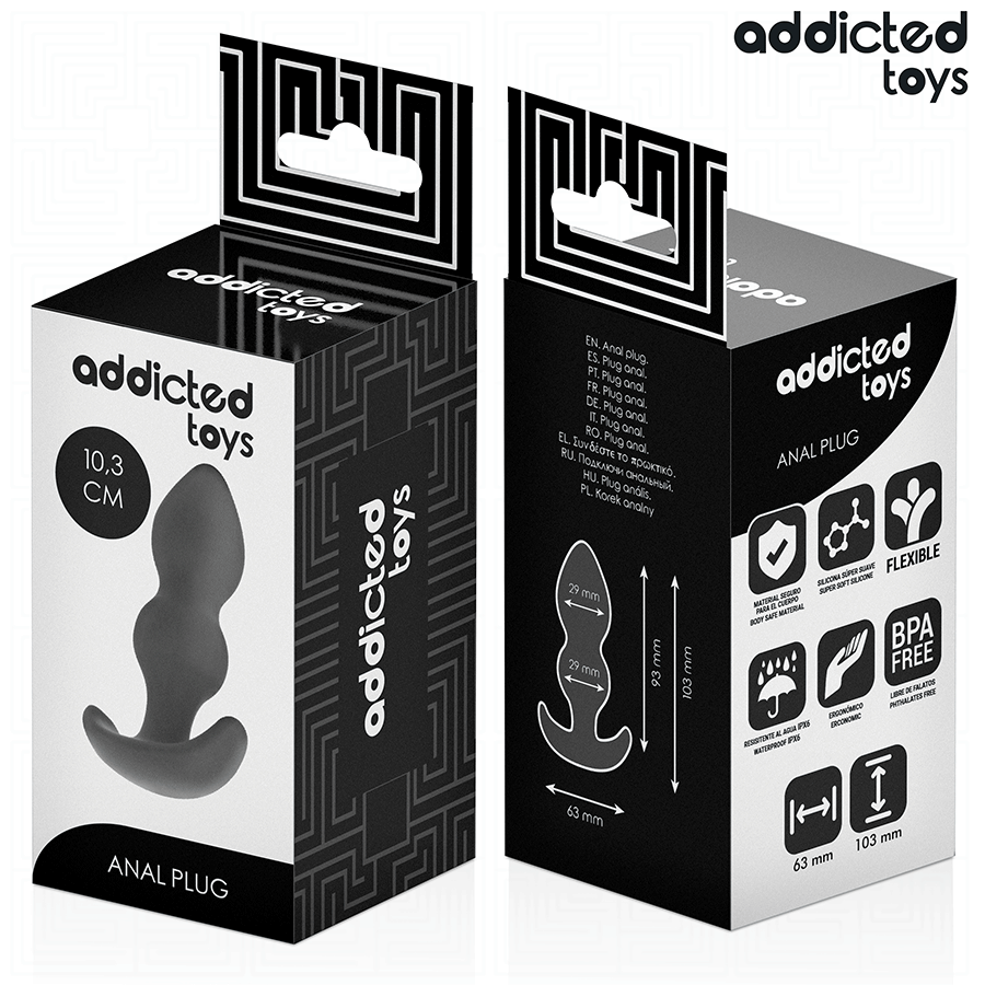 ADDICTED TOYS - Silikoninen anaalitappi S-koko 10,3 cm