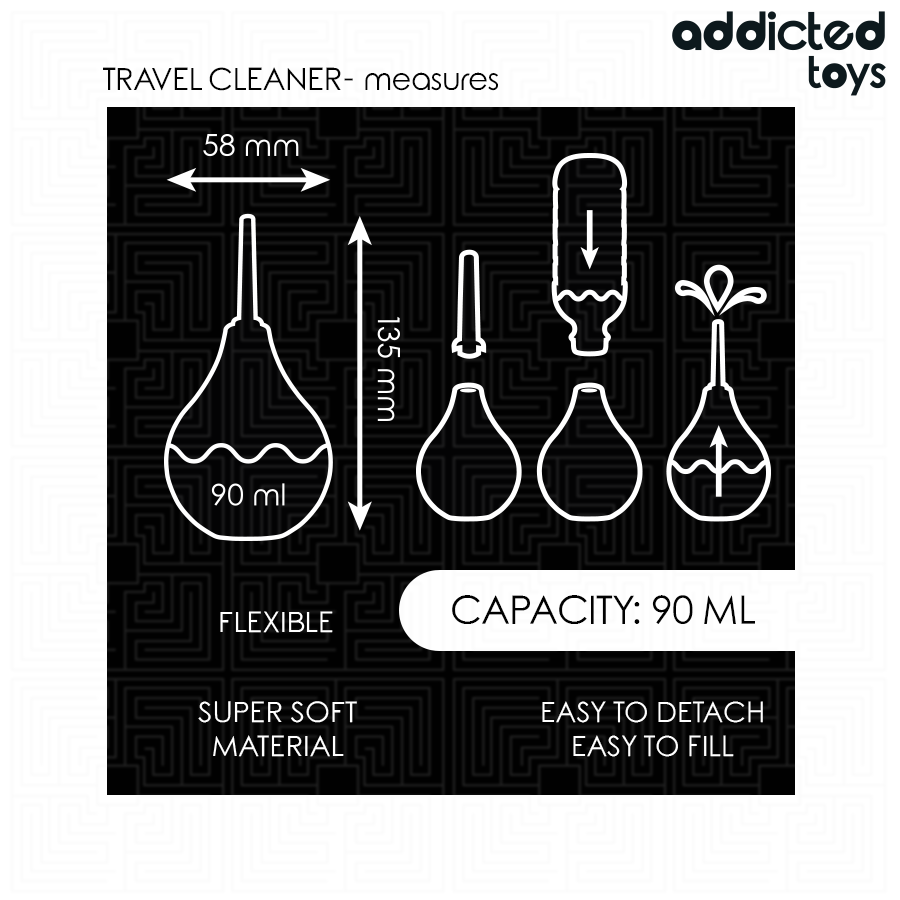 ADDICTED TOYS - TRAVEL ANAL CLEANER STORLEK S 90 ML