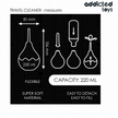 ADDICTED TOYS - TRAVEL ANAL CLEANER SIZE L 220 ML