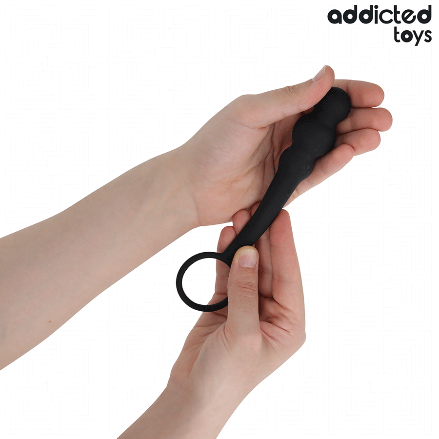 ADDICTED TOYS - Silikoninen anaalitappi renkaalla, malli 1
