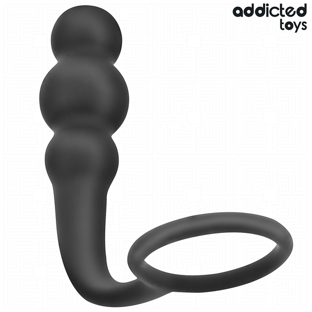 ADDICTED TOYS - ANALPLUGG MED RING SILIKON MODELL 1
