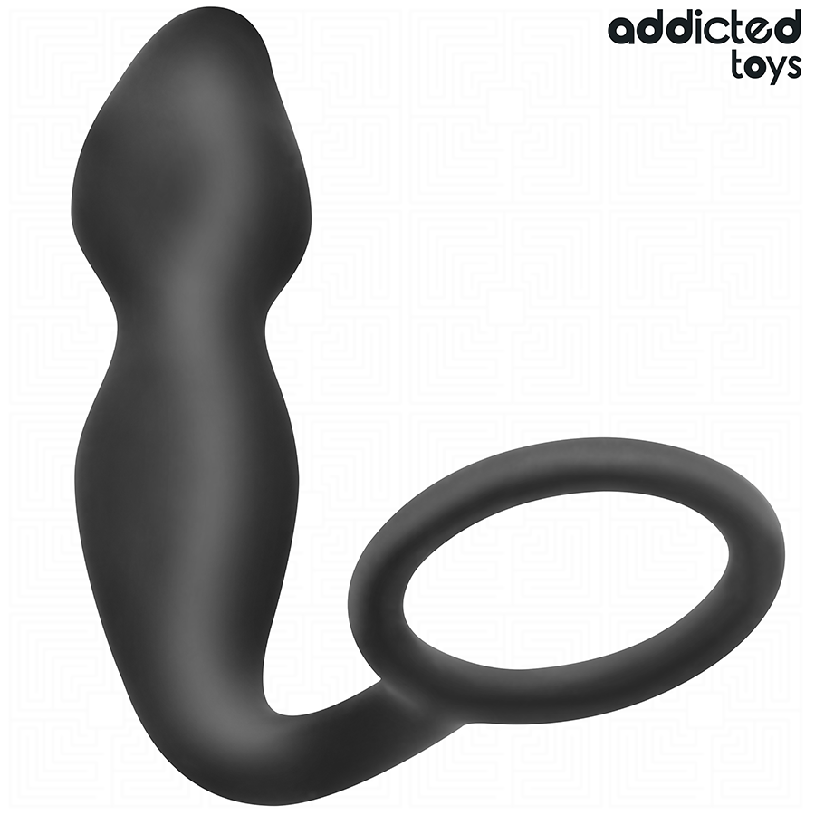 ADDICTED TOYS - Silikoninen anaalitappi ja penisrengas Model 2