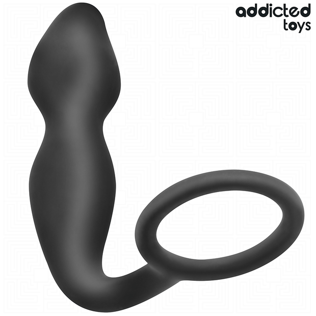 ADDICTED TOYS - ANUSPLUGG MED RING SILIKON MODELL 2