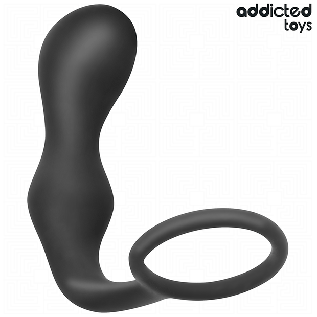 ADDICTED TOYS - ANALPLUGG MED RING SILIKON MODELL 3