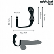 ADDICTED TOYS - ANAL PLUG WITH RING SILICONE MODEL 3