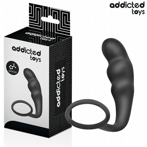 ADDICTED TOYS - ANALPLUGG MED RING SILIKON MODELL 4
