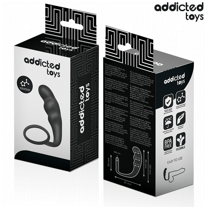 ADDICTED TOYS - ANAL PLUG WITH RING SILICONE MODEL 4