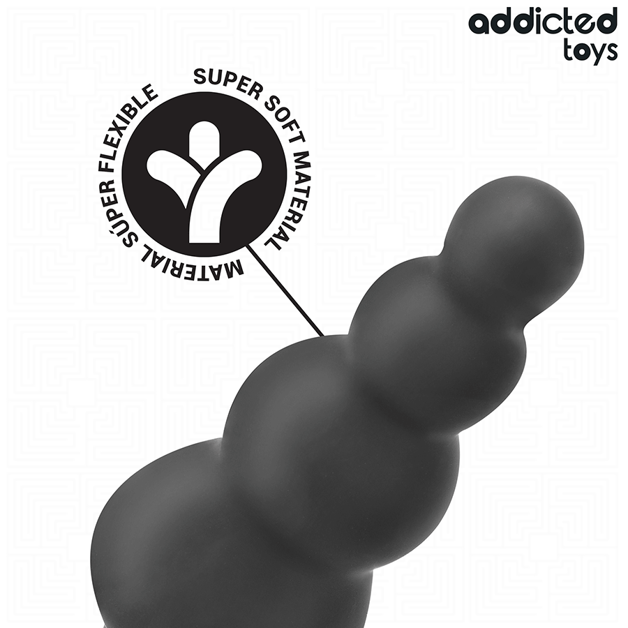 ADDICTED TOYS - Silikoninen anaalitappi renkaalla, malli 5
