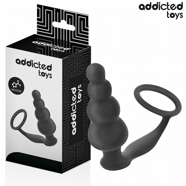 ADDICTED TOYS - ANALPLUGG MED RING SILIKON MODELL 5