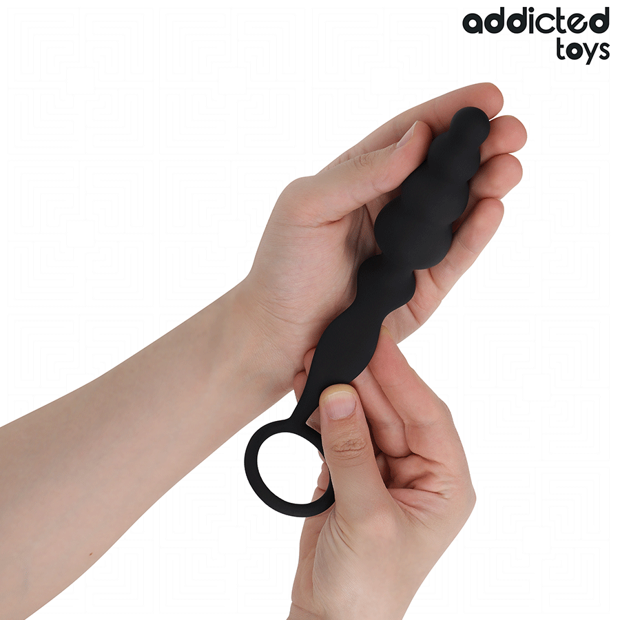 ADDICTED TOYS - Silikoninen anaalitappi renkaalla, malli 5