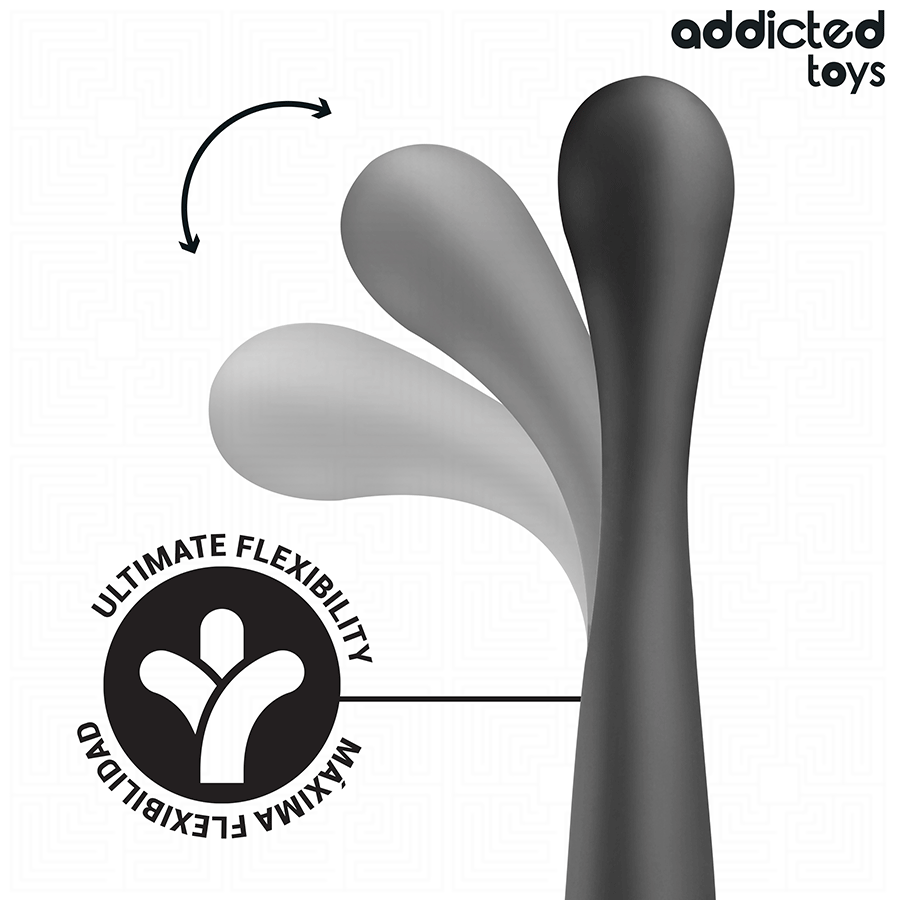 ADDICTED TOYS - 22,5 cm silikoninen tuplapaa anaalimassager