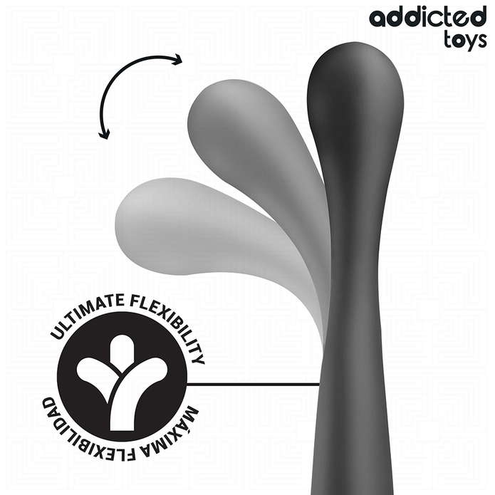ADDICTED TOYS - 22,5 cm silikoninen tuplapaa anaalimassager