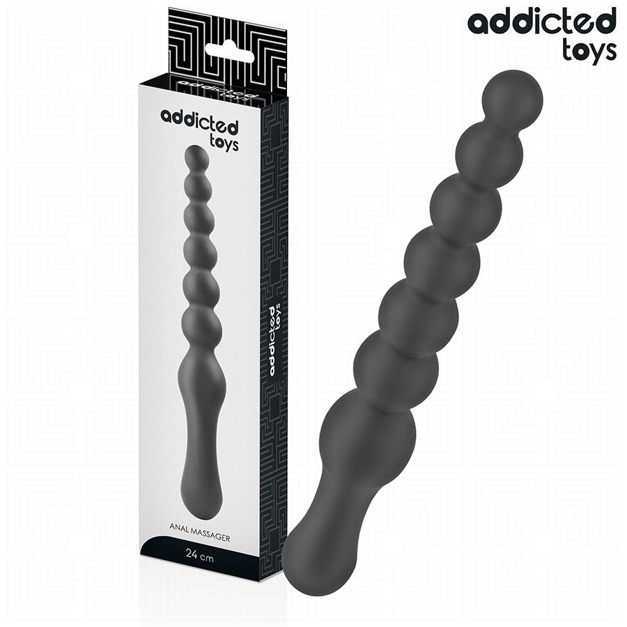 ADDICTED TOYS - DUBBEL ANAL MASSAGER SILIKON 24 CM