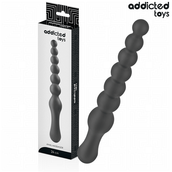 ADDICTED TOYS - DUBBEL ANAL MASSAGER SILIKON 24 CM