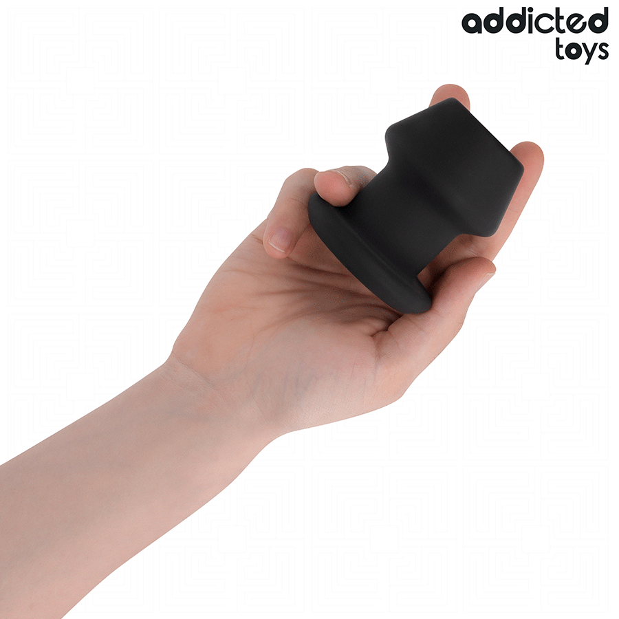ADDICTED TOYS - EXTREME HOLLOW ANALPLUGG SILIKON STORLEK S 7,5 CM