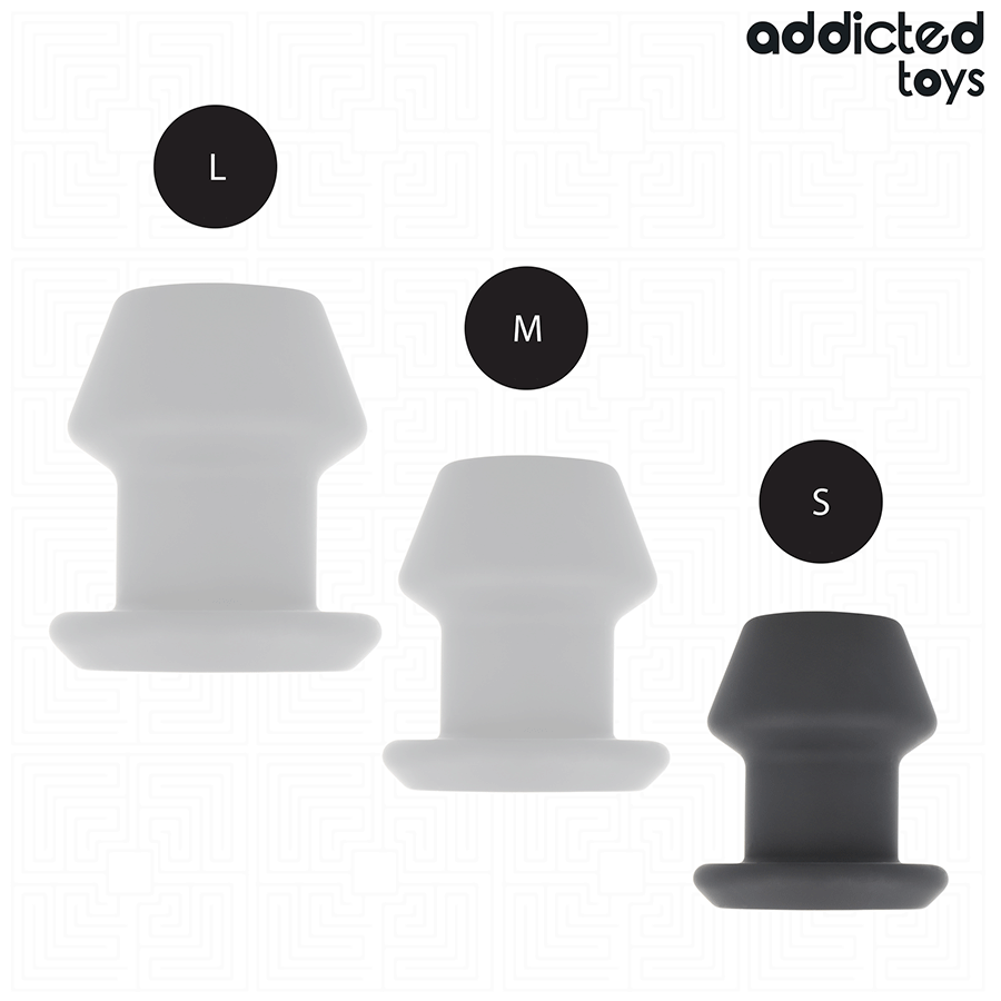 ADDICTED TOYS - EXTREME HOLLOW ANALPLUGG SILIKON STORLEK S 7,5 CM