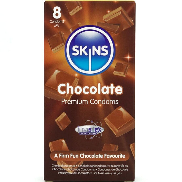 SKINS - Suklaan makuiset kondomit, 8kpl