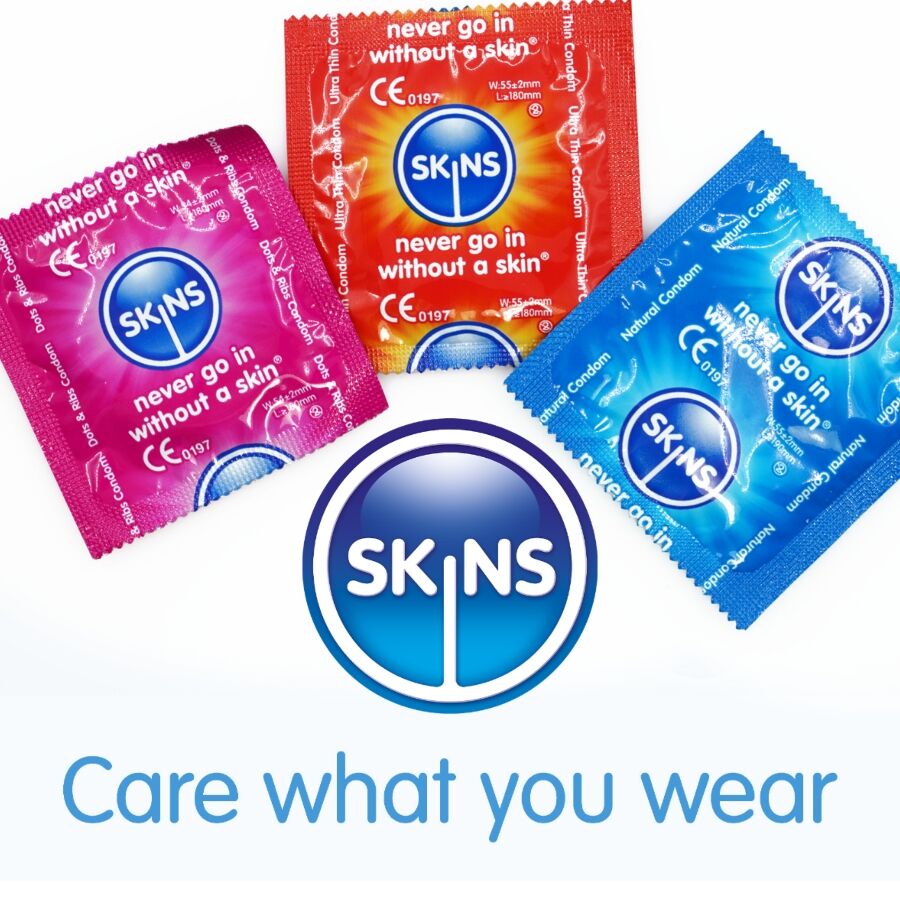 SKINS - 4 kpl erilaista premium-kondomia 