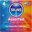 SKINS - 4 kpl erilaista premium-kondomia 