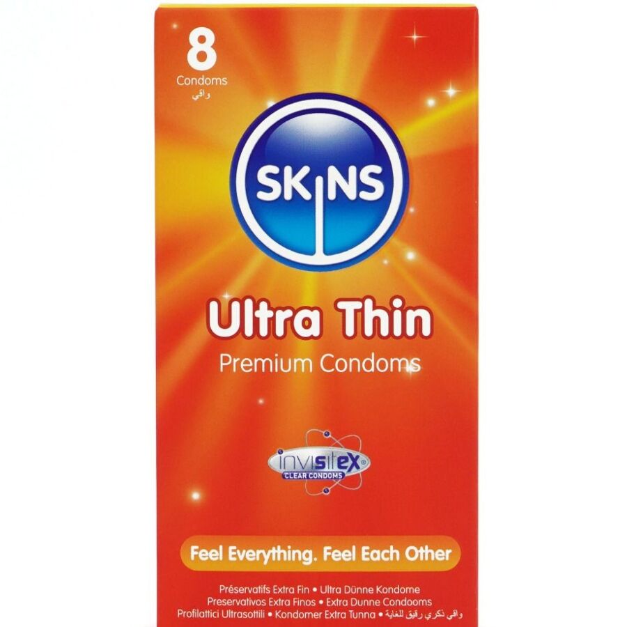 SKINS - Ultra Thin - Kondomit, 8 kpl