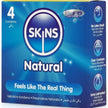 SKINS - Natural Premium -kondomipakkaus 4 kpl