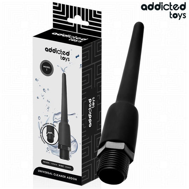 ADDICTED TOYS - Anaalipuhdistaja universaalilla adapterilla, malli 1