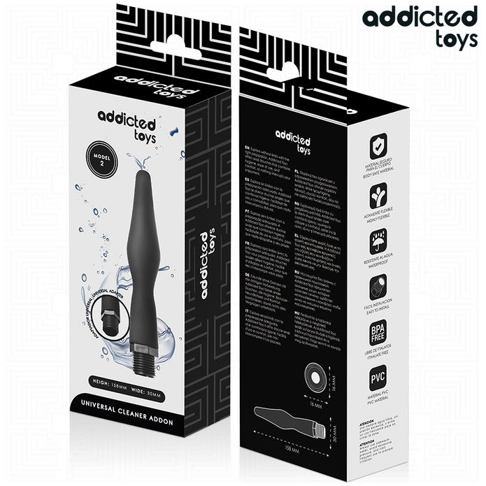 ADDICTED TOYS - ANALRENGÖRARE MED UNIVERSALADAPTER MODELL 2