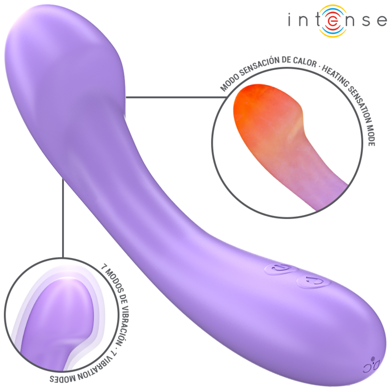 INTENSE - Lämmitettävä vibraattori, 19cm