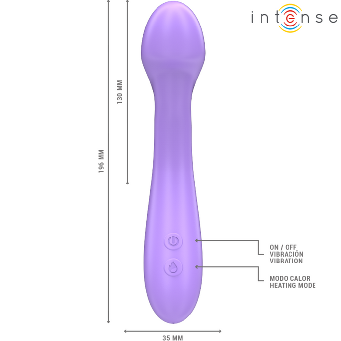 INTENSE - Lämmitettävä vibraattori, 19cm