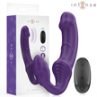 INTENSE - JILL DOUBLE VIBRATOR 20 CM PURPLE REMOTE CONTROL