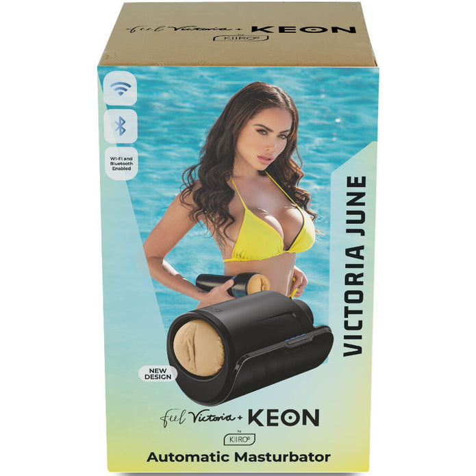 KIIROO - KEON WIFI COMBO VICTORIA JUNE AUTOMATISK ONANERINGSAPPARAT + FEEL STROKER