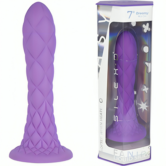 SILEXD - DREAMY DILDO FANTASY LIQUID SILICONE THERMOREACTIVE VIOLET 18.5 CM