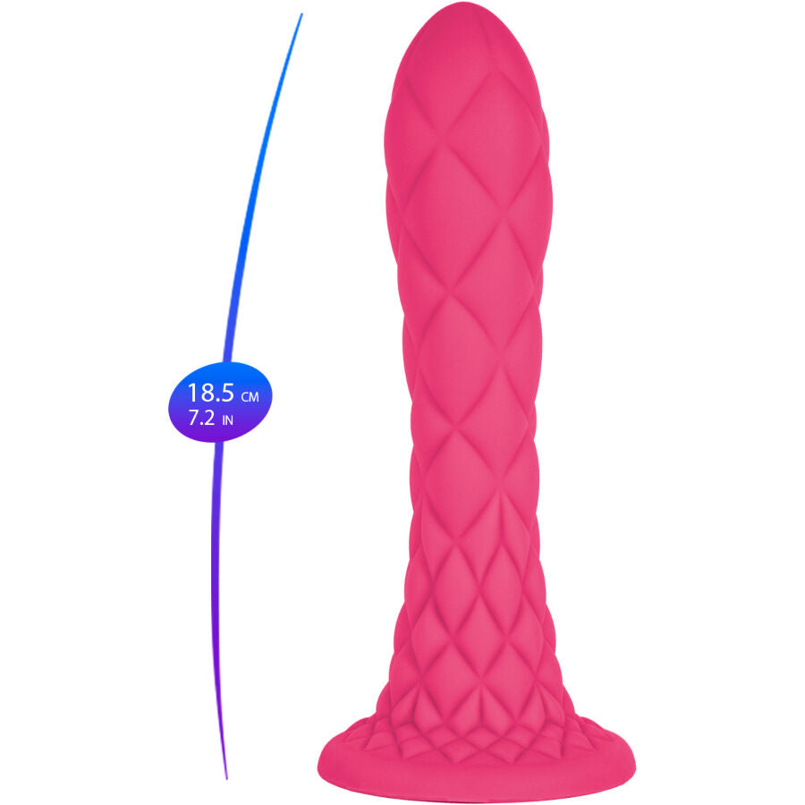 SILEXD - DREAMY DILDO FANTASY LIQUID SILICONE THERMOREACTIVE FUCHSIA 18.5 CM