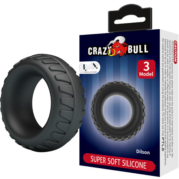 CRAZY BULL -  silikoninen penisrengas malli 3