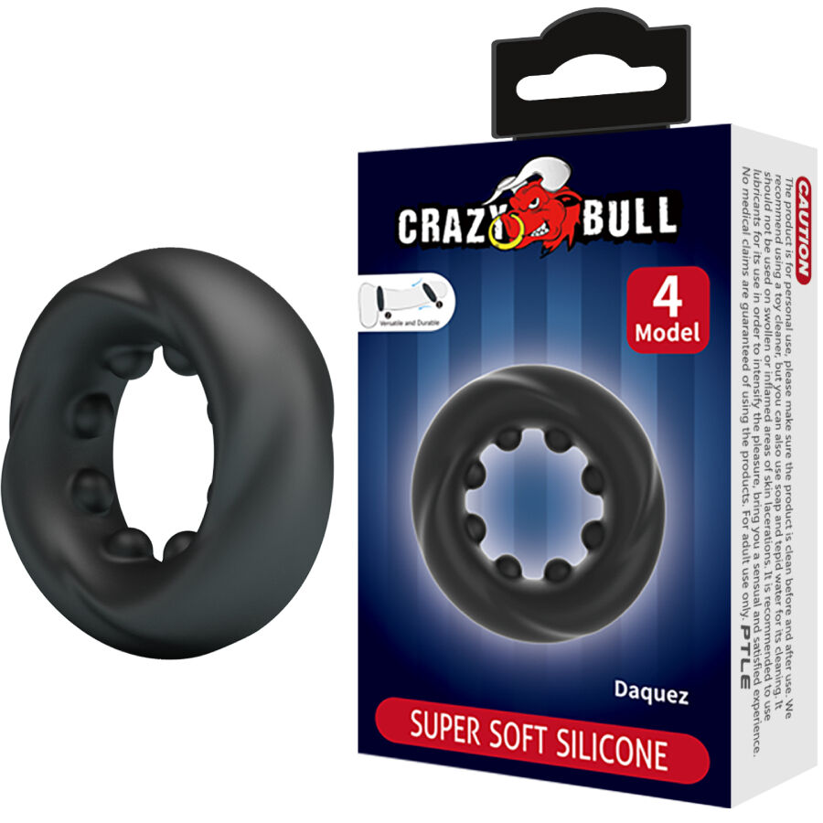 CRAZY BULL - Daquez silikoninen penisrengas malli 4