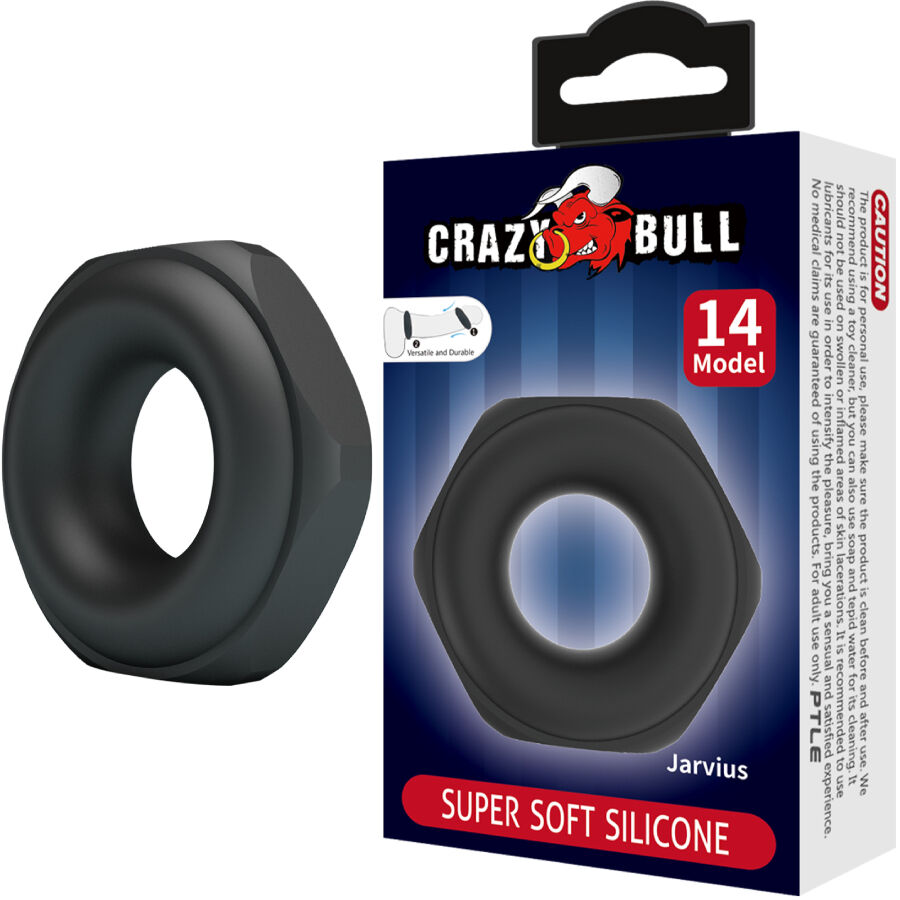 CRAZY BULL - Jarvius silikoninen penisrengas malli 14