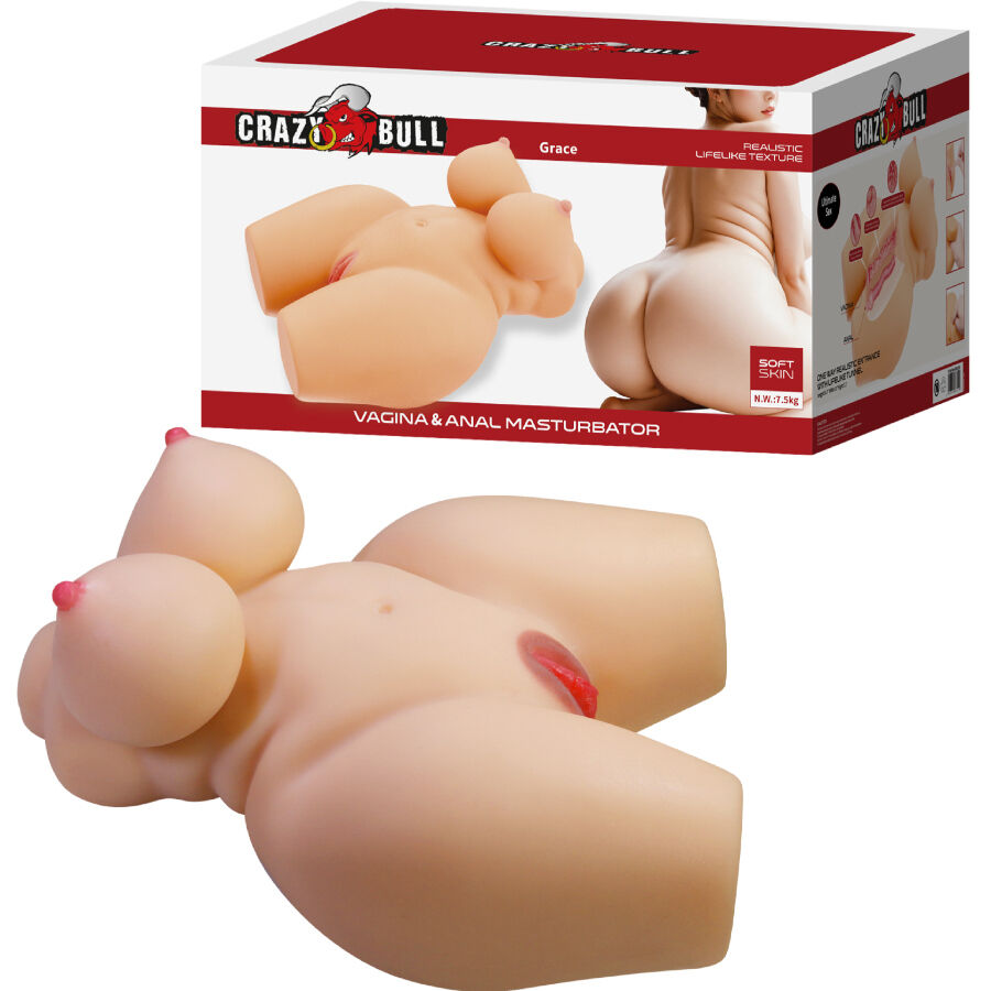 CRAZY BULL - GRACE- Masturbaattori torso  7.5 KG