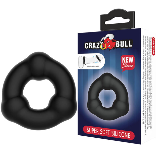 CRAZY BULL - SUPERMJUK SILIKONRING MED NODULER
