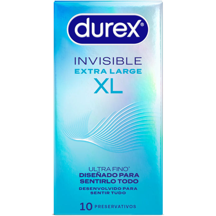 DUREX - Invisible XL -kondomit, 10 kpl
