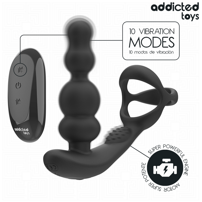 ADDICTED TOYS - ROTATING PROSTATE MASSAGER REMOTE CONTROL