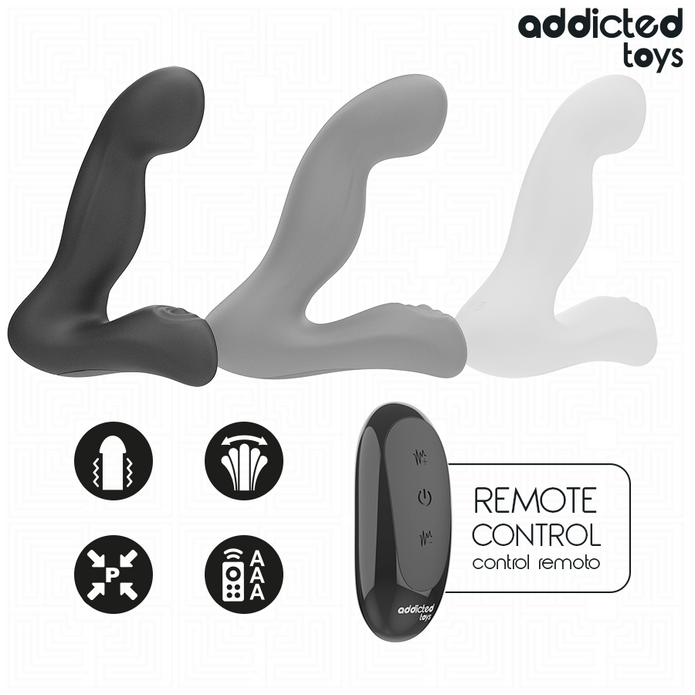 ADDICTED TOYS - OSCILLERANDE PROSTATAMASSAGER MED PULSATIONSLÄGE FJÄRRKONTROLL