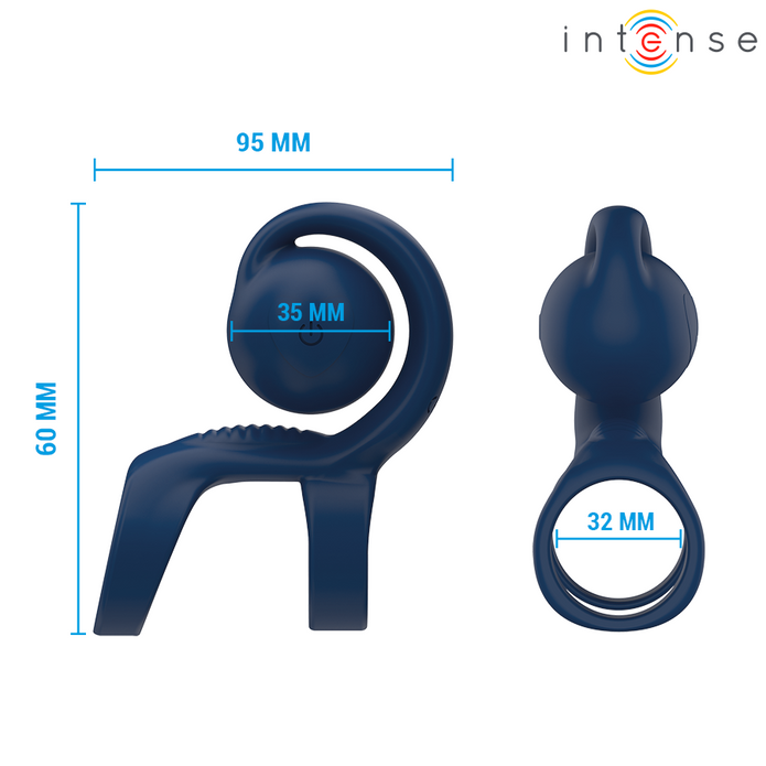 INTENSE - Penisrengas värisevällä pallolla Ø 3,2 cm